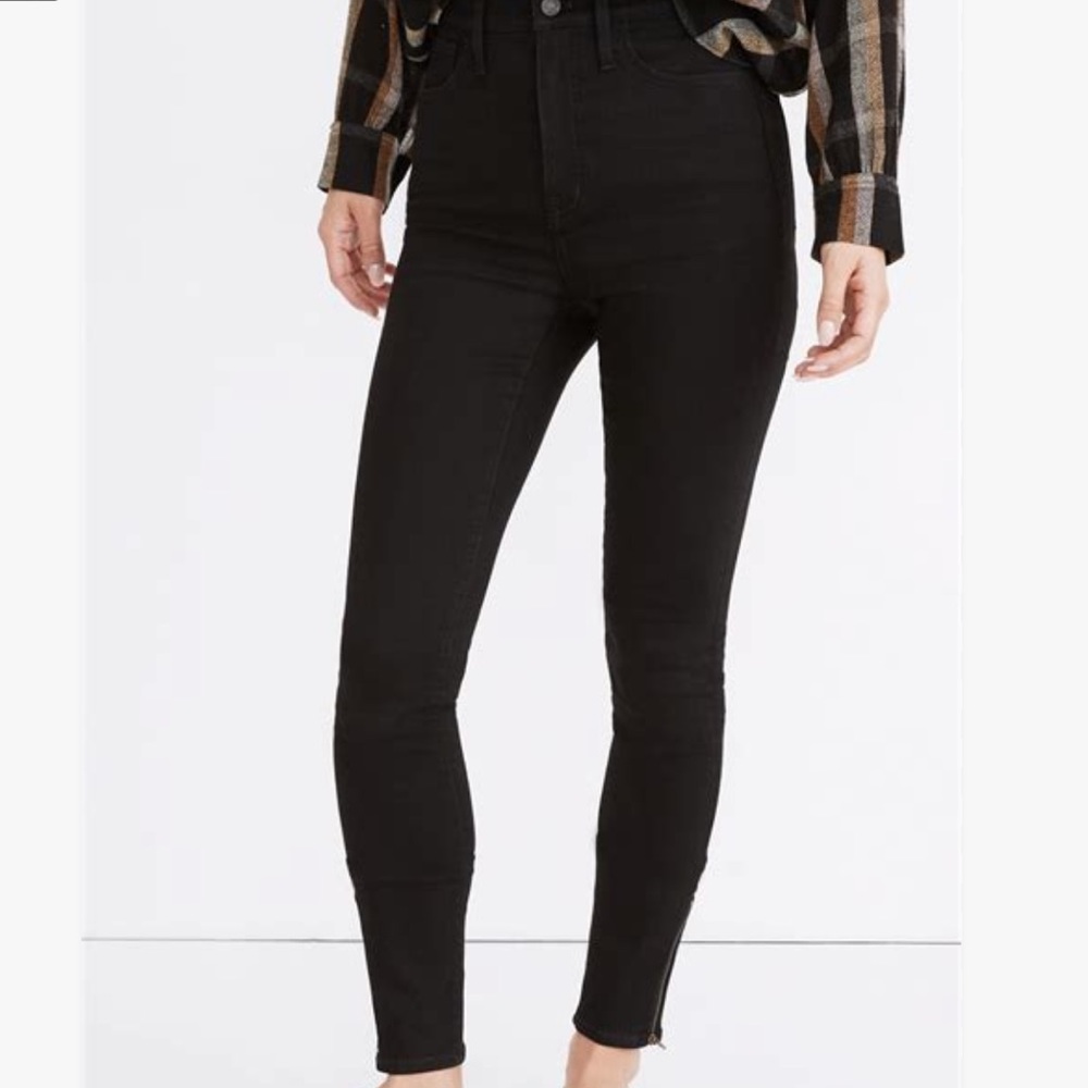 Madewell 11” Skinny Roadtripper Ankle Zip Jeans 28